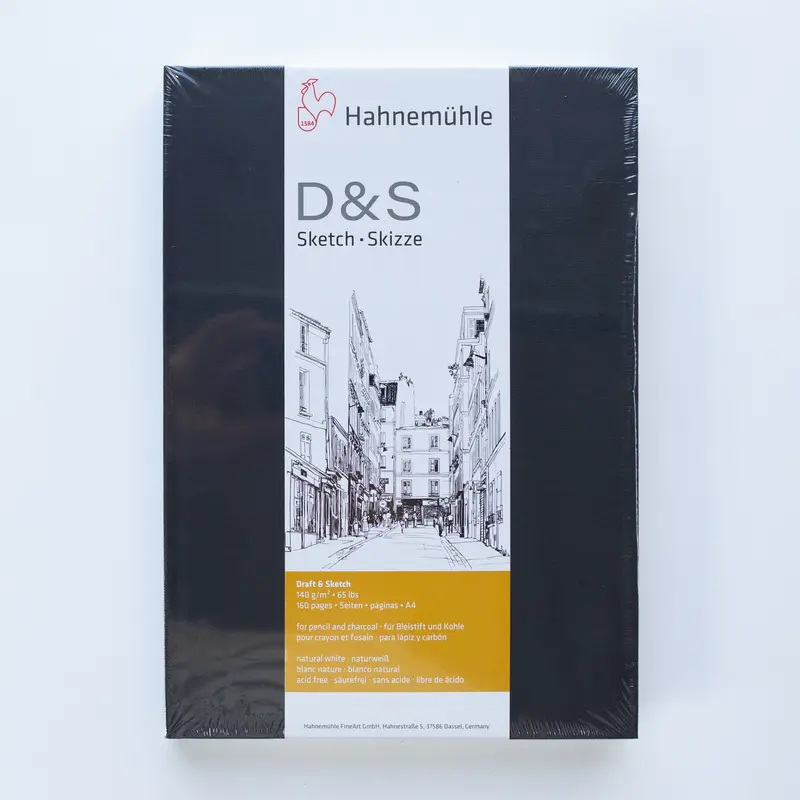 Hahnemühle D&S Sketch 140g NatuurWit Portrait A4