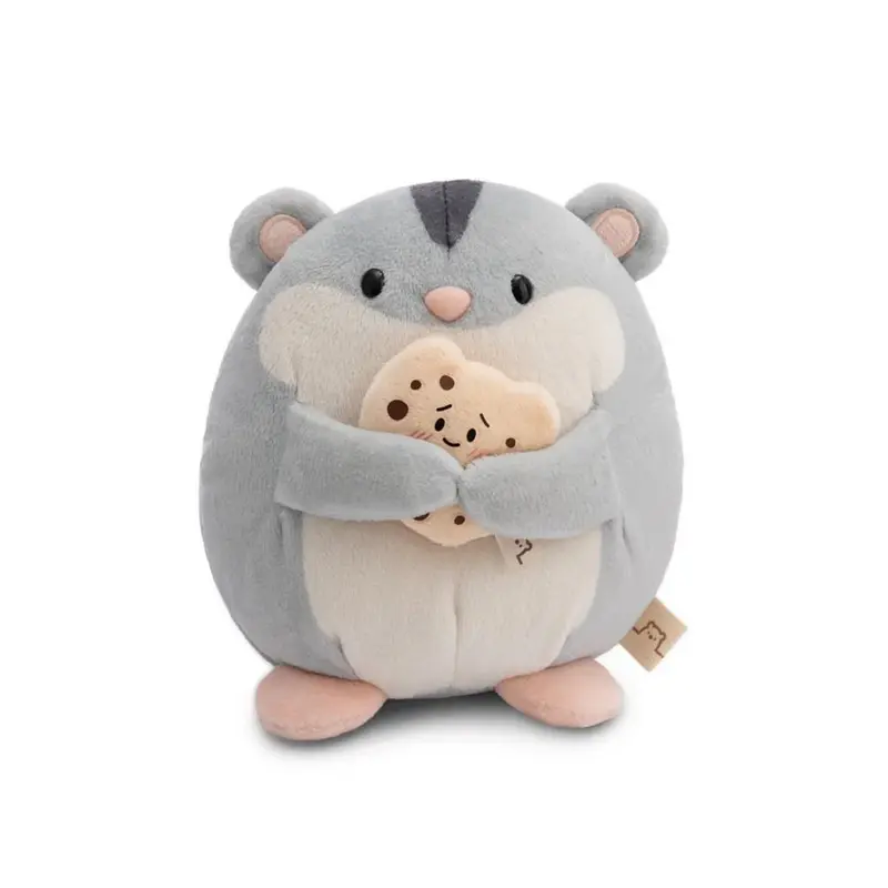 Hamster Shai met koekje knuffel 16 cm