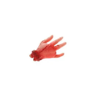 Hand bloederig Halloween bloederig beige/rood