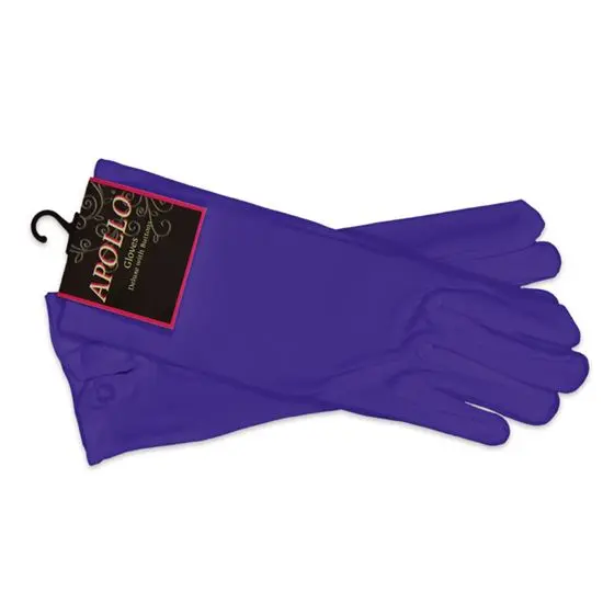 Handschoenen paars kort mt. M