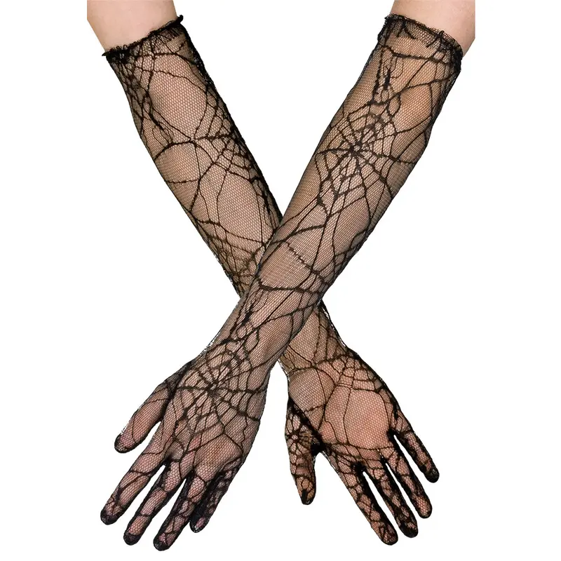 Handschoenen spiderweb lang