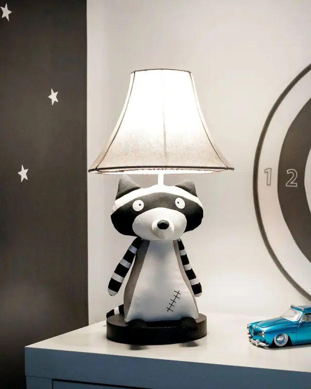 Happy Lamp Ben the Racoon