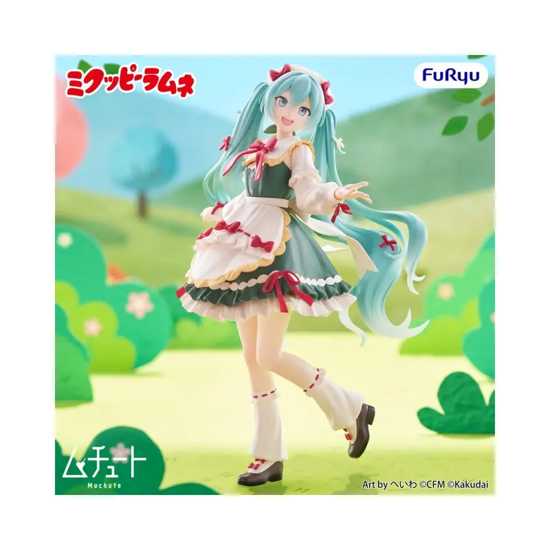 Hatsune Miku figure - Mikuppy Ramune Muchute 18 cm