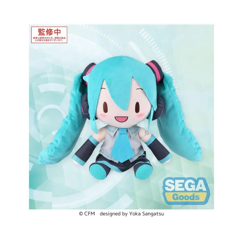 Hatsune Miku - fuwa petit knuffel maat L 27 cm
