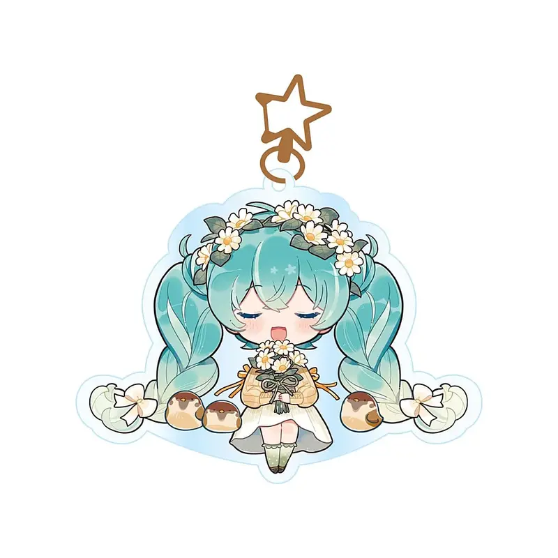 Hatsune Miku kawaii autumn time sleutelhanger 10cm
