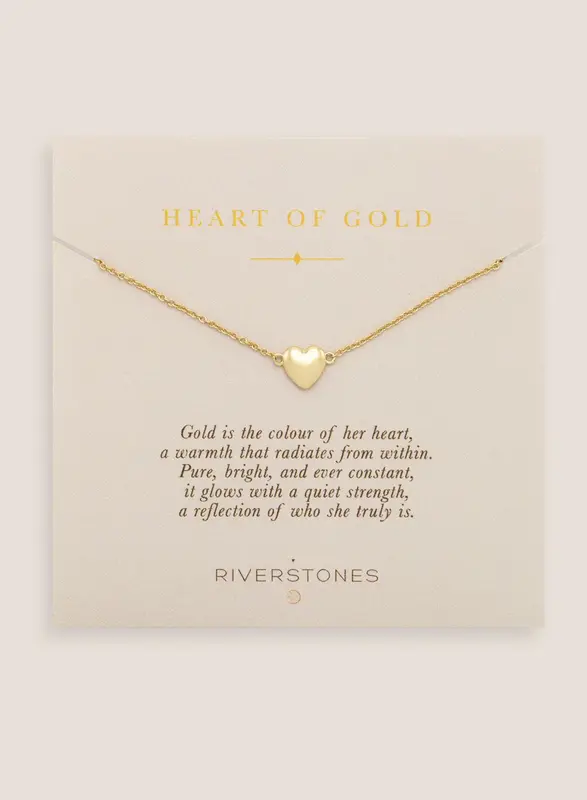 Heart of Gold Necklace Gold Plated