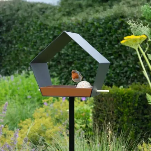 Heeej! Big Diamond Vogelvoeder op stok grijs met bruin