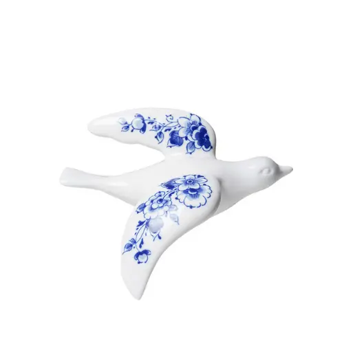 Heinen Delfts blauw wandvogel Delfts blauw nr 4