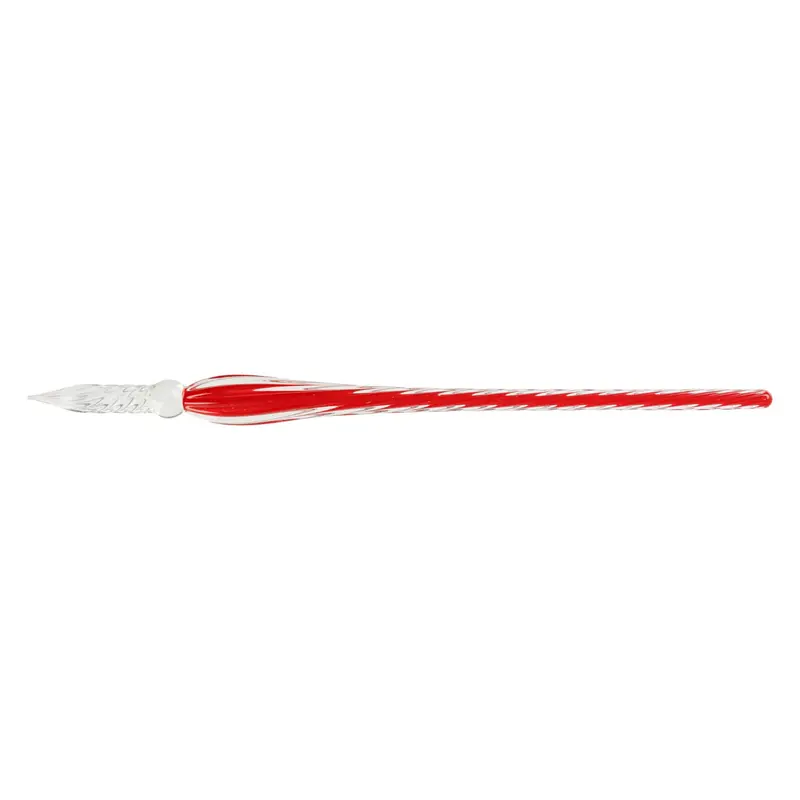 Herbin glaspen gedraaid 18mm rood