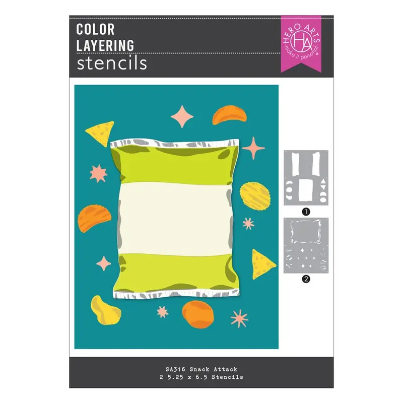 Hero Arts - All That Layering Stencil Snack