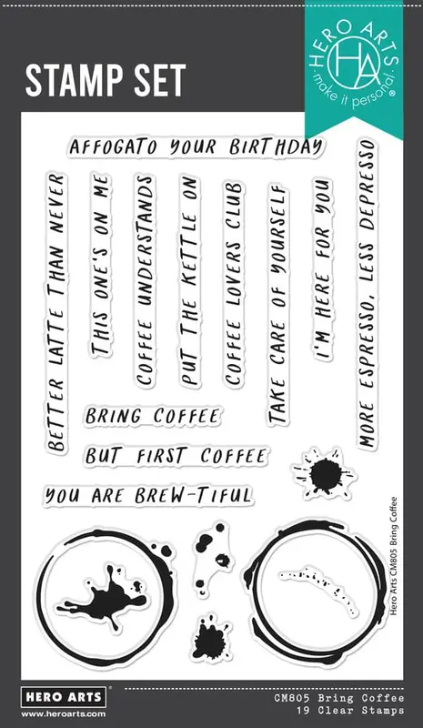 Hero Arts - What's Brewing? Bring Coffee