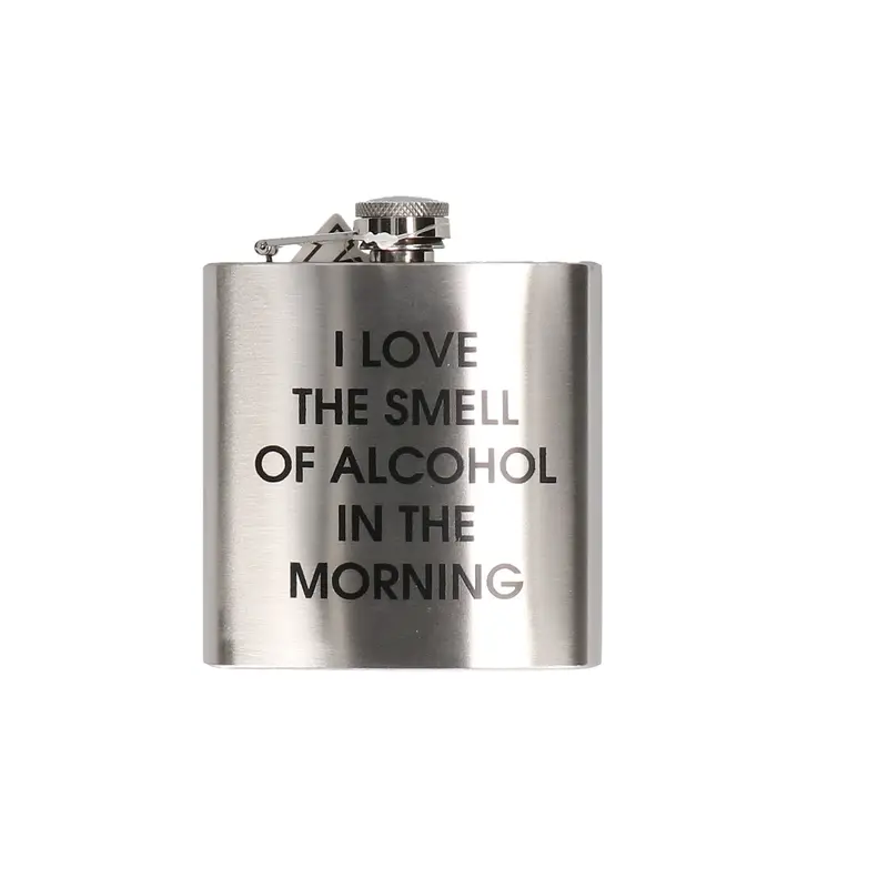 Heupfles I love the smell of alcohol in the morning