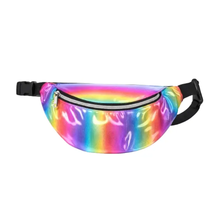 Heuptas regenboog metallic