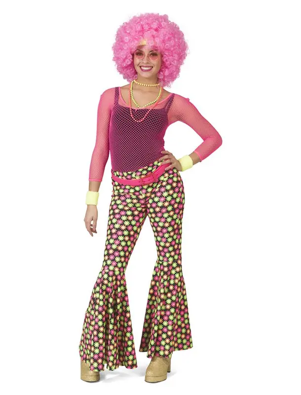Hippie broek gebloemd mt. 44/46