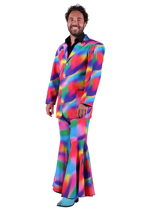 Hippie kostuum Broadwayne neon mt. M
