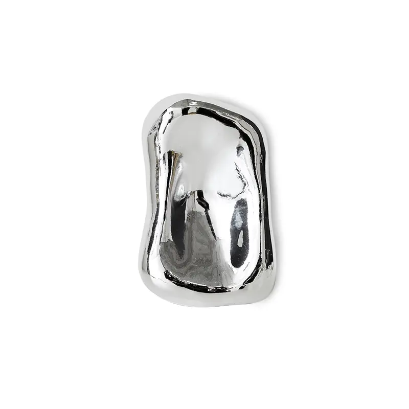 HK Living Glass sculpture - Chrome no. 3