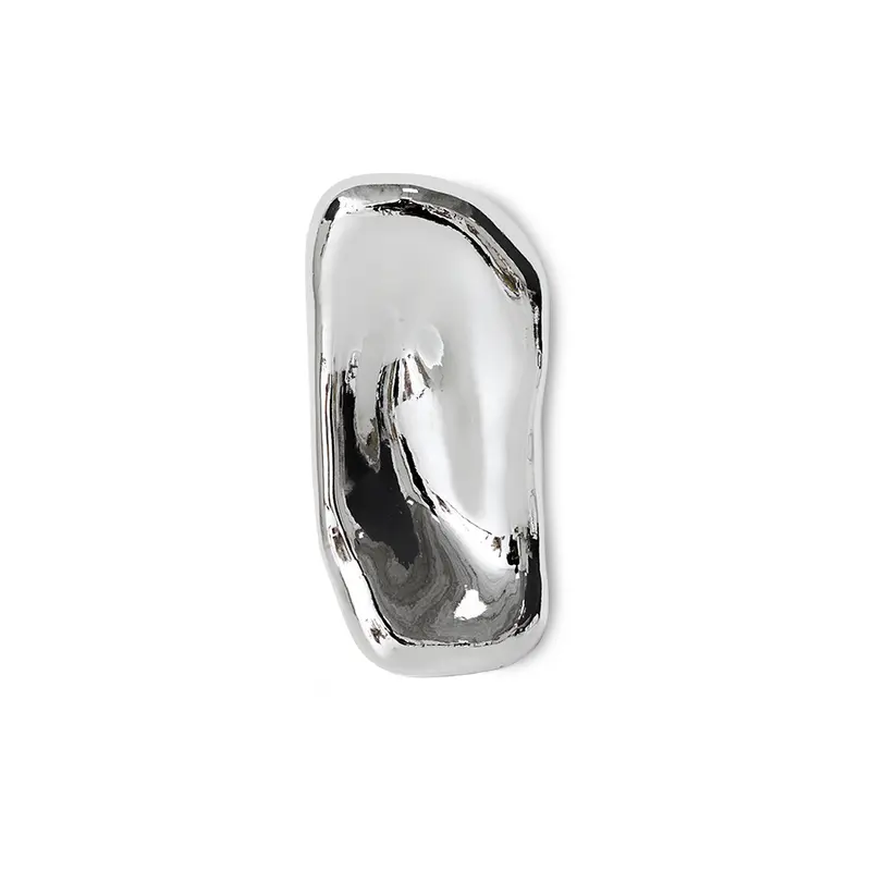 HK Living Glass sculpture - Chrome no. 4