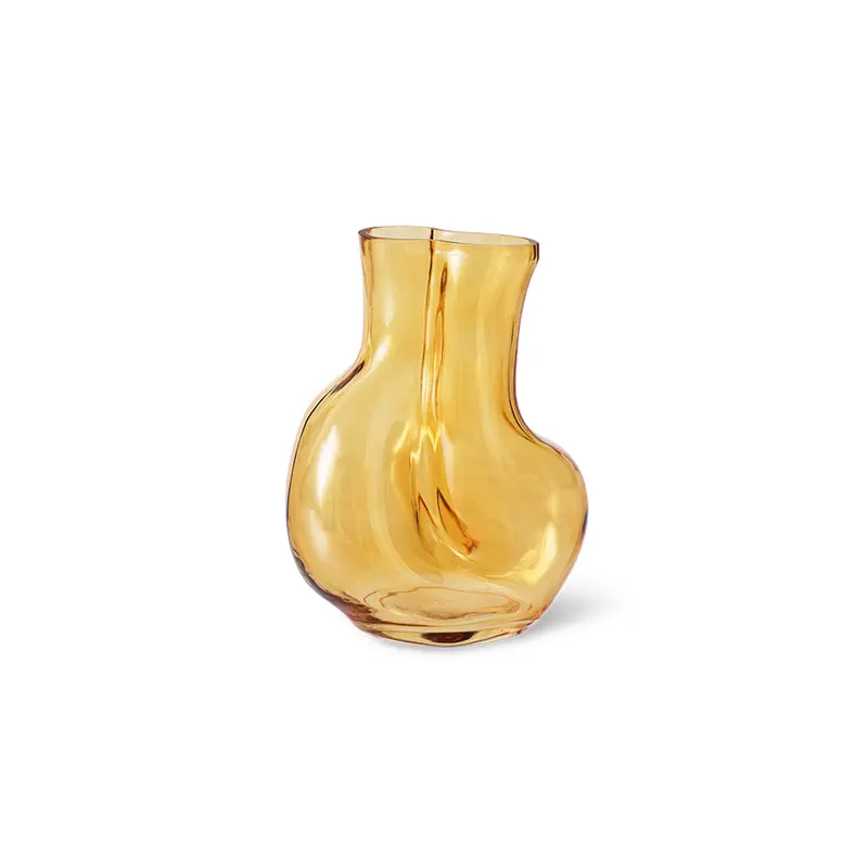 HK Living Vaas - Gleam glass - Amber