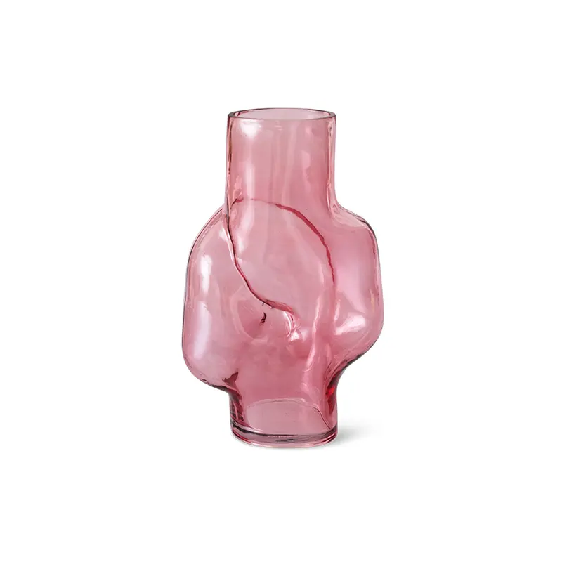 HK Living vaas gleam glass high - Roze