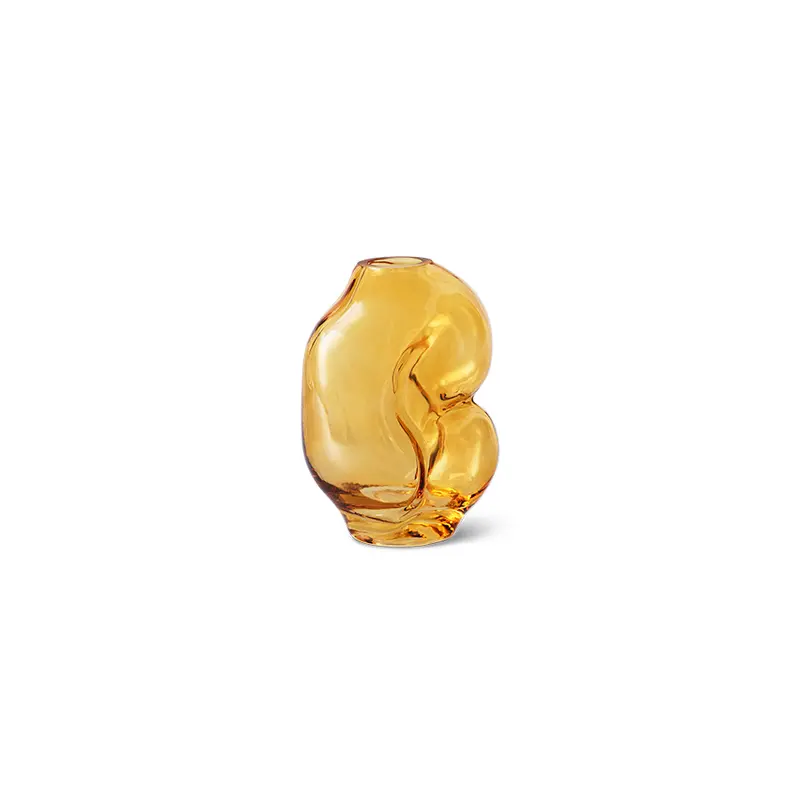 HK Living Vaas Gleam glass small - Amber