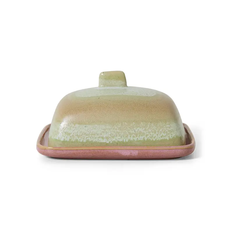 Hkliving 70s ceramics - Butter dish Skyline