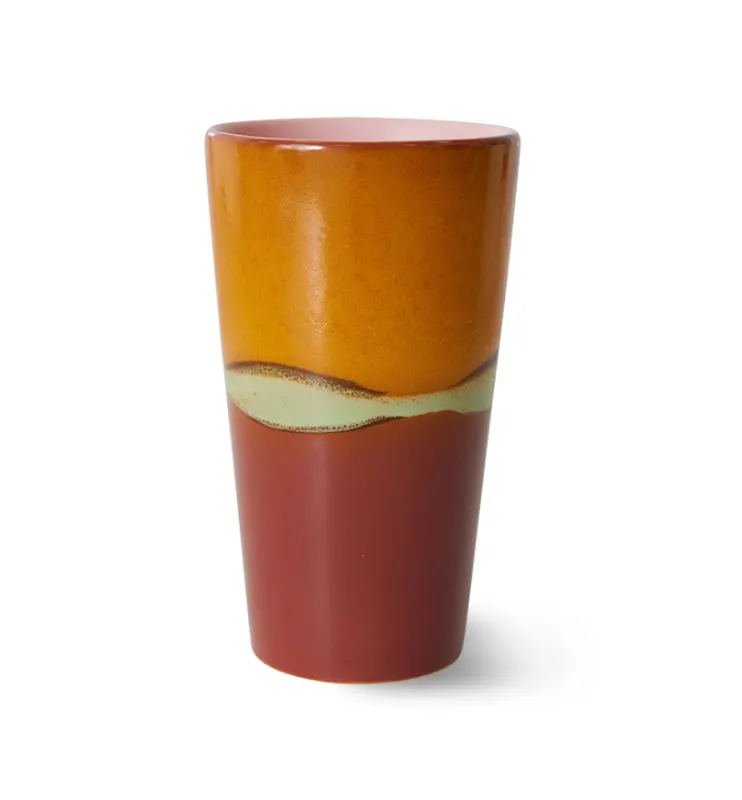 Hkliving 70s ceramics - Latte mug Clay