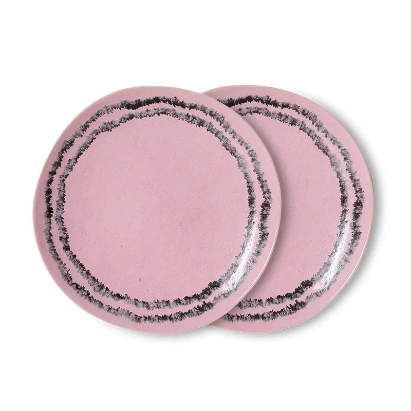 Hkliving 70s ceramics - Side plates Bubble (set of 2)
