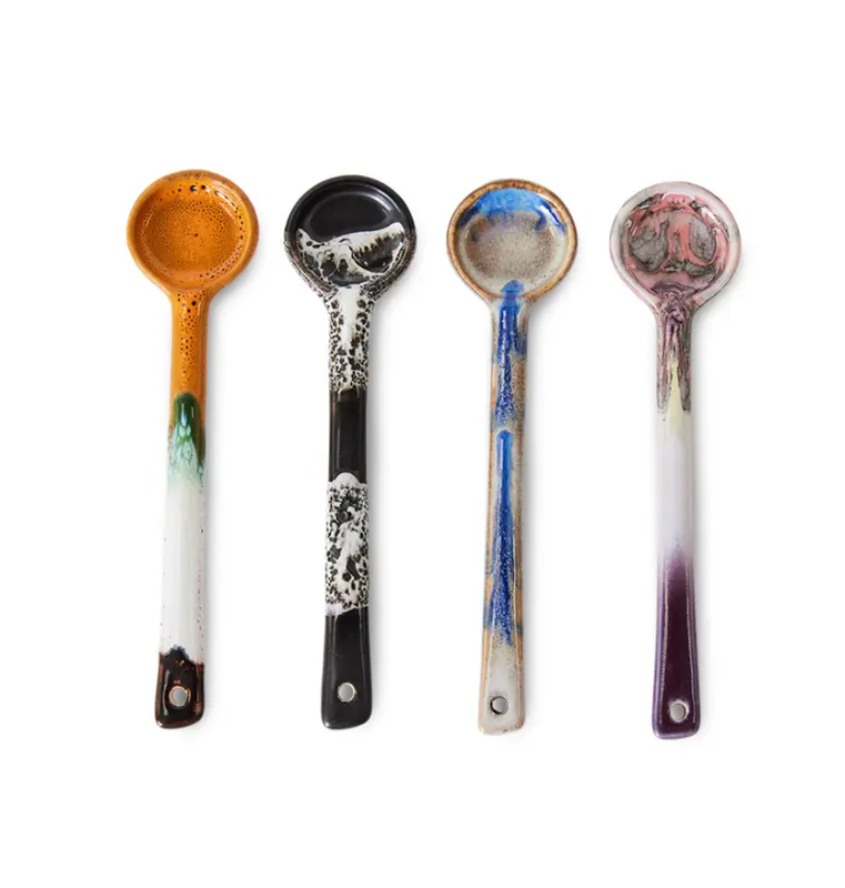 Hkliving 70s ceramics - Spoons force M (set of 4)