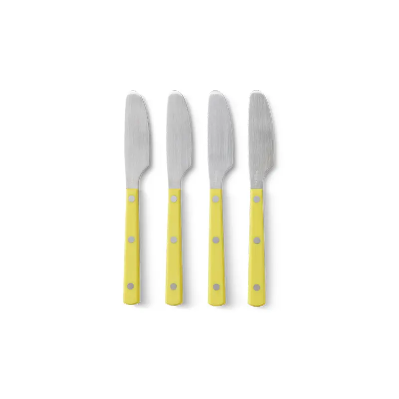 Hkliving 70s cutlery - Butter knives lemon (set of 4)
