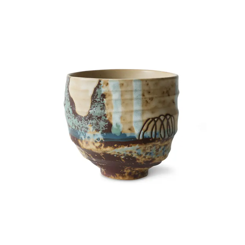 Hkliving Artist ceramics - Coffee cup Scratched