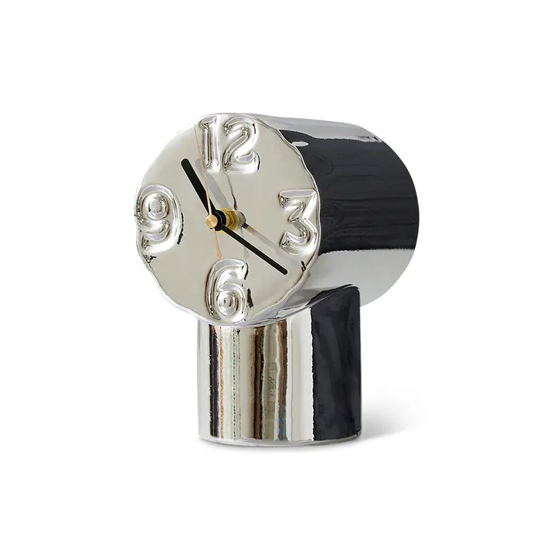Hkliving retro ceramic clock - Chrome