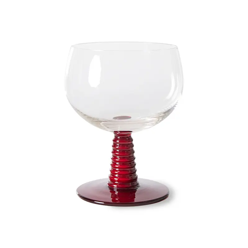 Hkliving Swirl wijnglas klein - Rood