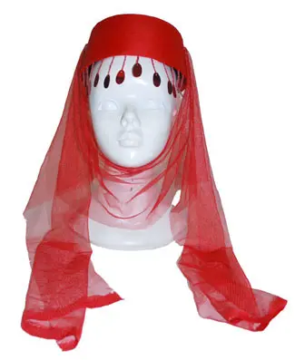 Hoed harem girl rood