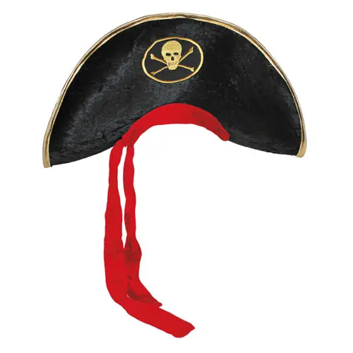 Hoed Piraat met rode doek