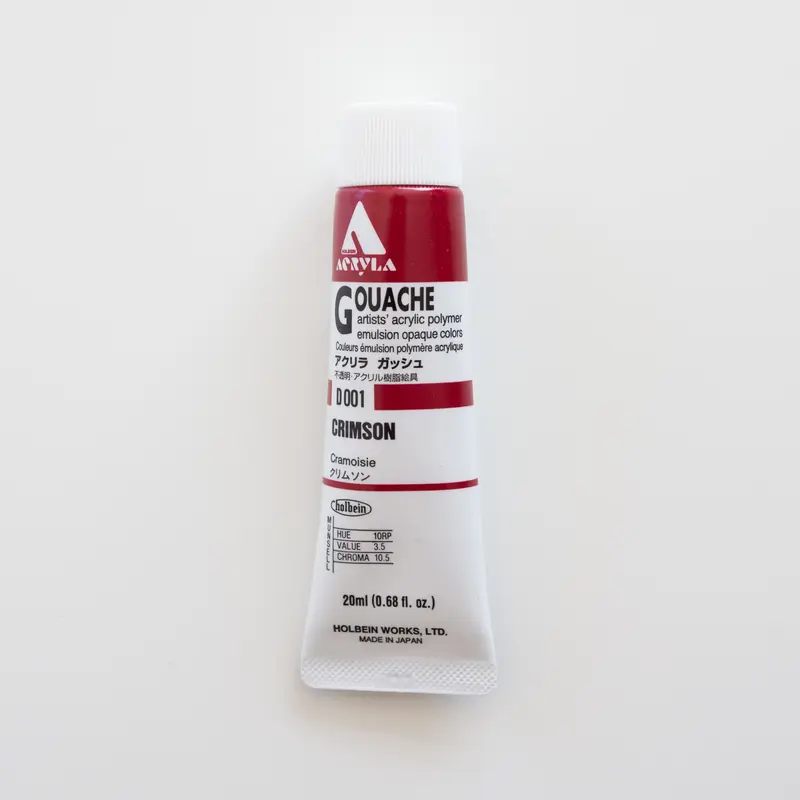 Holbein Acryla Gouache D001 A 'Crimson'