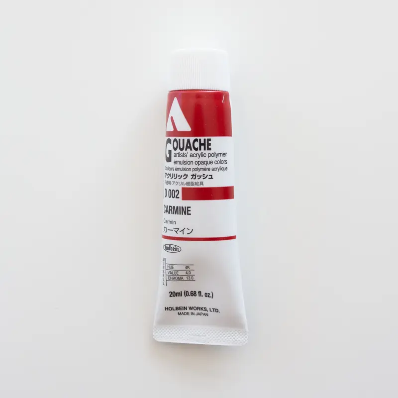 Holbein Acryla Gouache D002 A 'Carmine'