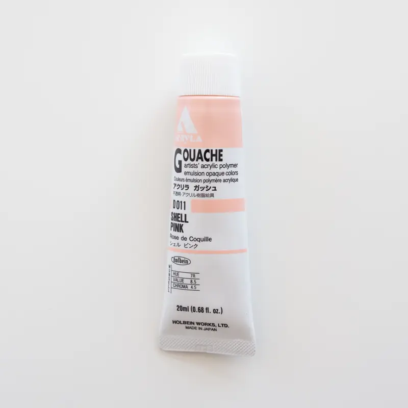 Holbein Acryla Gouache D011 A 'Shell Pink'