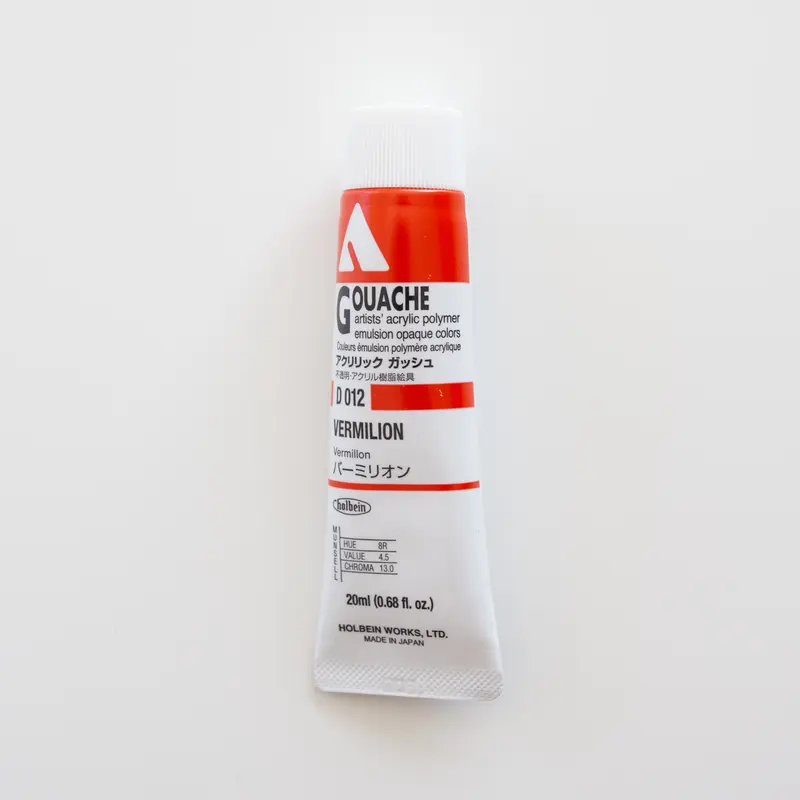 Holbein Acryla Gouache D012 A 'Vermilion'