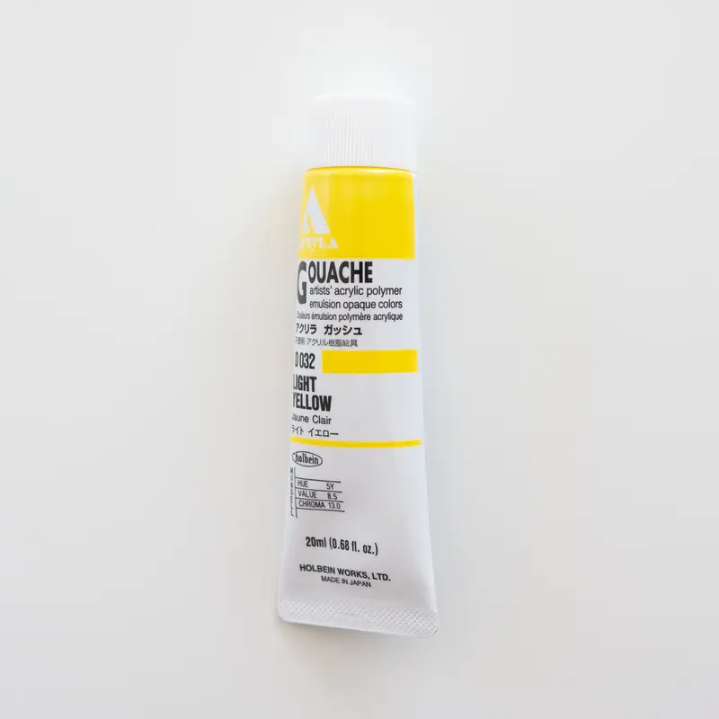 Holbein Acryla Gouache D032 A 'Light Yellow'