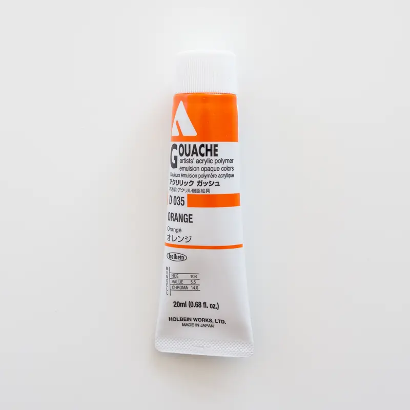 Holbein Acryla Gouache D035 A 'Orange'