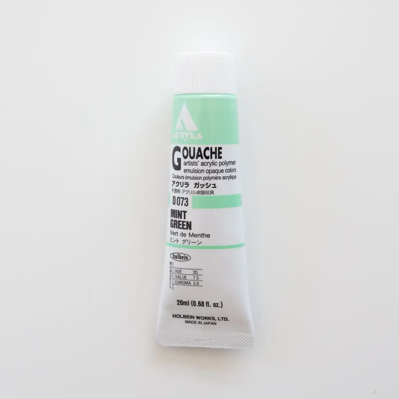 Holbein Acryla Gouache D073 A 'Mint Green'