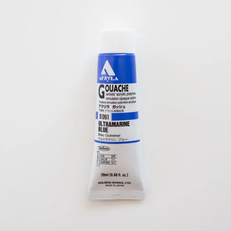 Holbein Acryla Gouache D091 A 'Ultramarine Blue'