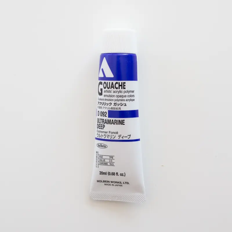 Holbein Acryla Gouache D092 A 'Ultramarine Deep'