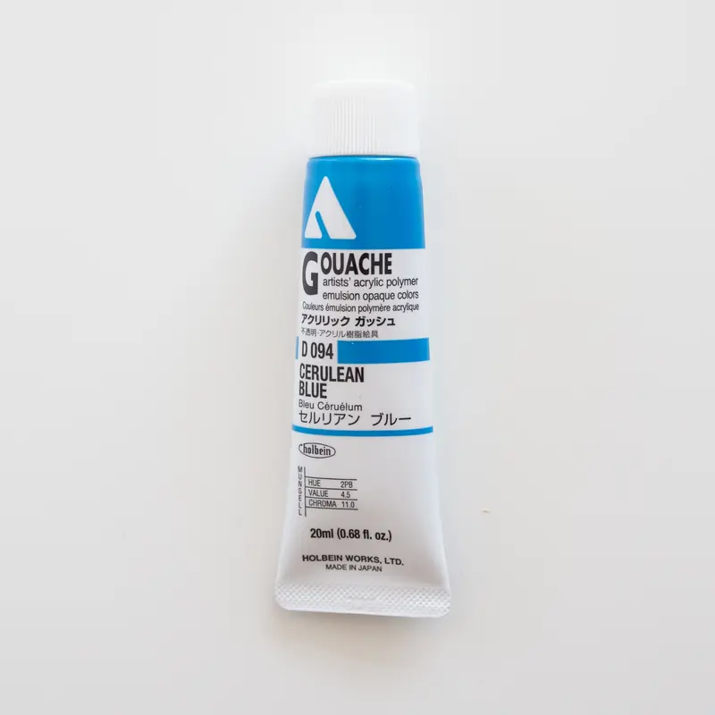 Holbein Acryla Gouache D094 A 'Cerulean Blue'