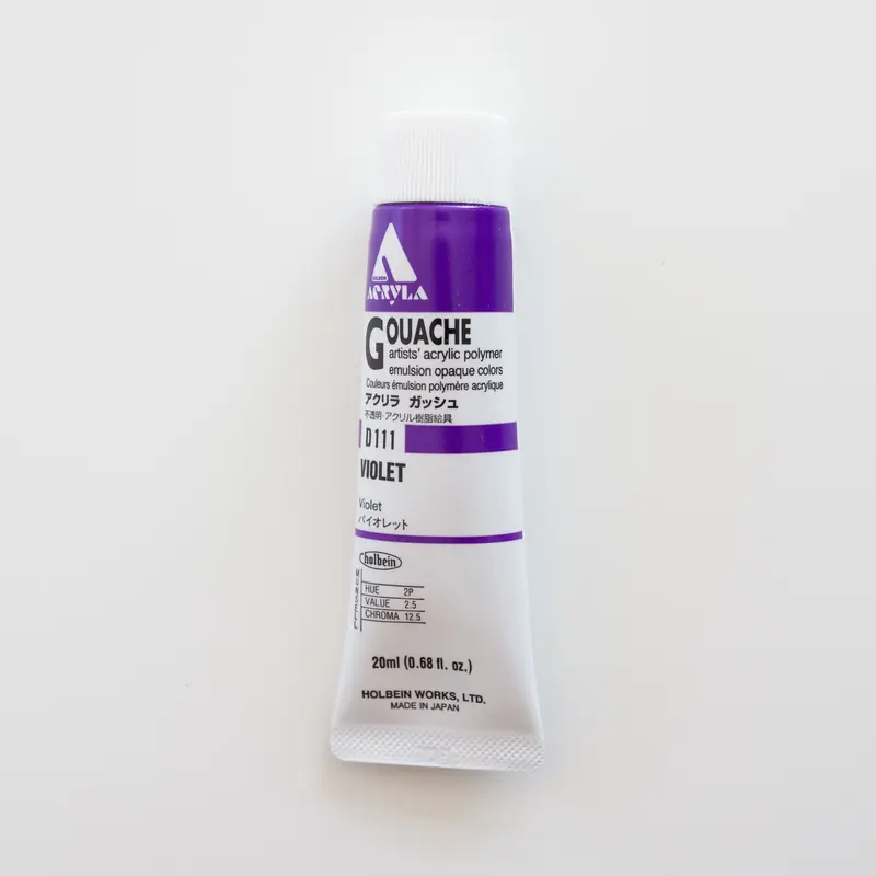 Holbein Acryla Gouache D111 A 'Violet'