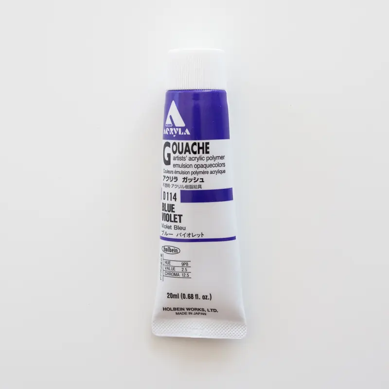Holbein Acryla Gouache D114 A 'Blue Violet'