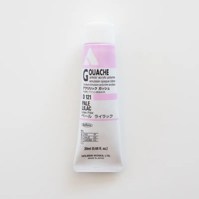 Holbein Acryla Gouache D121 A 'Pale Lilac'