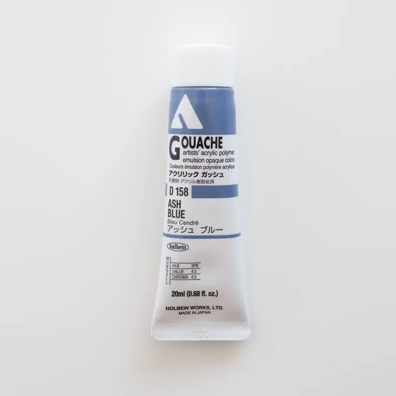 Holbein Acryla Gouache D158 A 'Ash Blue'