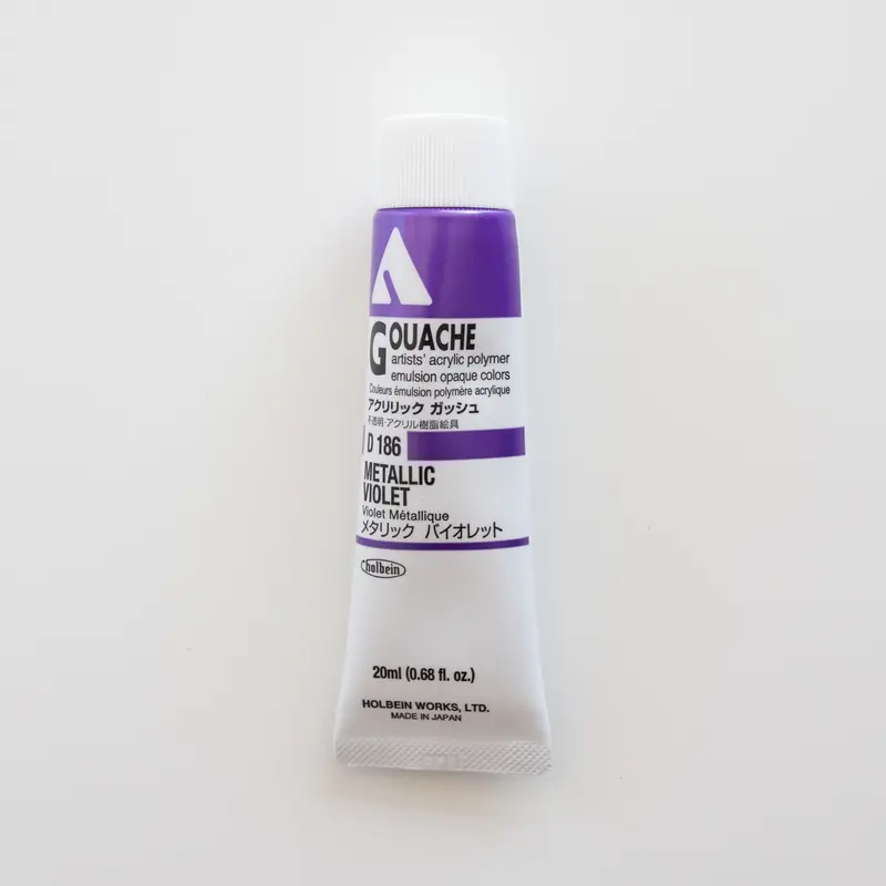 Holbein Acryla Gouache D186 C 'Metallic Violet'