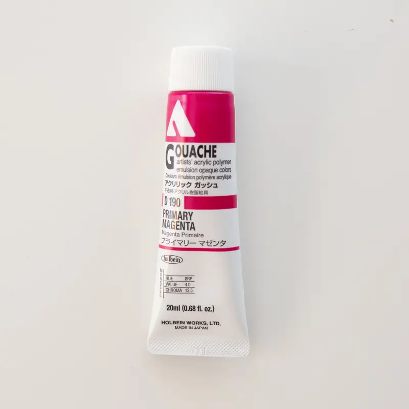 Holbein Acryla Gouache D190 A 'Primary Magenta'